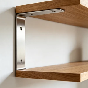 Custom 304/316 Stainless Steel L-Shaped Wall Shelf Bracket Wall-mounted Bookshelf Load-bearing Bracket Accessories