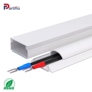 PVC Conduit Trunking Rectangular Plastic Outdoor Wire Ducting Pvc Trunking Cable Duct