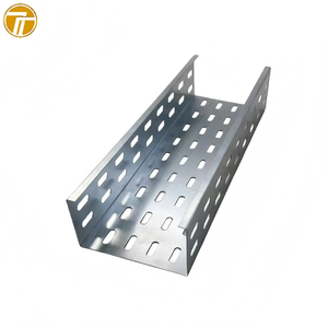 150*100 Carbon Steel Galvanized Perforated Trough Cable Tray Customized By Manufacturer With High Quality