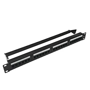K&R CAT.6 Integrated Gigabit 1U Six-Category 24-Port Unshielded Cold Rolled Steel Network Patch Panel