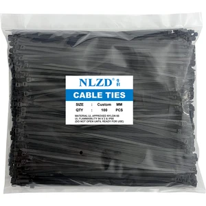 Commercial Grade Neon Green Nylon Cable Ties Temperature Resistant Plastic Zip Cable 250mm Assorted Pack Industrial
