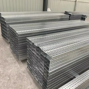 Galvanized Steel Perforated Cable Tray Heavy Duty Industrial Cable Management Custom Sizes 100x1000mm sample in stock