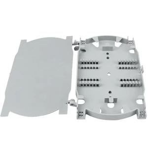 DSEE FTTH 4/6/12/24 Cores Fiber Optical Splice Tray ABS/PP Material Optical Patch Panel