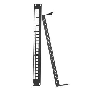 Wholesale Blank Patch Panel 24 Port Cat6 Cat5e Cat6a Keystone Jack Blank Patch Panel RJ45 Network Wiring Metal Patch Panel