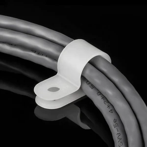 ELEHK Nylon Cable Clips CC Wire Clip PA66 R-Type Cable Clamps