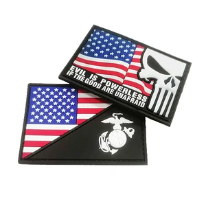 Custom Pvc Rubber Patch Customized Sew On Patches Label Rubber Embossed 3d Soft Hat Garment Pvc Hat Patches