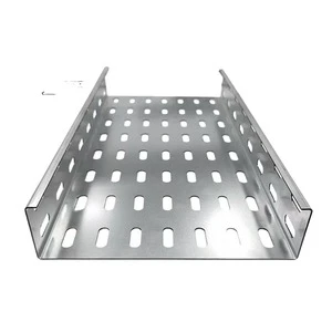 Hot-Dip Galvanized Stainless Steel Fireproof Cable Tray With Perforated Holes Long Holes Porous Tray-Cable Tray Manufacturers
