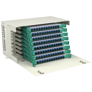 6U Rack Mount 96-Port ODF Fiber Patch Panel SC Single Mode with Pre-Loaded Pigtails & Adapters