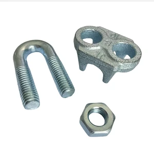 Colorful Zinc Plated M5 Cable Clamp Two-Hole Wire Rope Clip