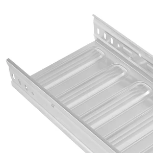 Factory-Customized Carbon Steel Plastic-Coated Cable Tray with 200mm Side Rails for Industrial and Construction Use