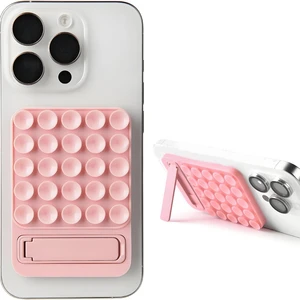 Multi-Functional Silicone Suction Cup Mobile Phone Bracket Strong Self-Adhesive Magnetic Folding Stand Holder Hidden Bracket
