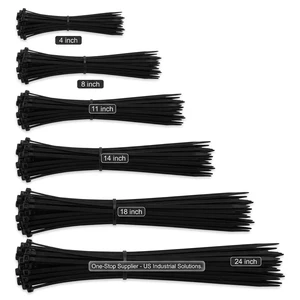 Wiring Accessories Plastic Cable Ties 300mm X 4.8mm Zip Ties Tie Straps With Custom Logo For Magnetic Cable Management