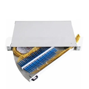 19inch 1U Side Pull Out Rack Mount Fiber Optic Patch Panel