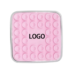New Arrival Silicone Suction Cup Phone Holder Double-sided Magnetic Portable Waterproof Mobile Stand for iPhone Custom Logo
