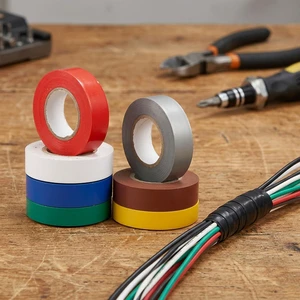 SZS Solid PVC Electrical Insulating Tape Flexible 0.19mm X 19mm X 20m for Electric Wires Installation