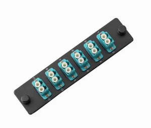 Top Sale Duplex LC 12-Fiber LGX Steel Black Powder Coating Fiber Patch Panel SpeedyFiberTX LGX-LCDX6 TIA/EIA-568-C.3 Data Center