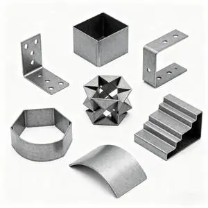 Custom OEM Industrial Stainless Steel U-Shaped Wall Mount Support Brackets Powder Coated Bending Sheet Metal Fabrication Rapid