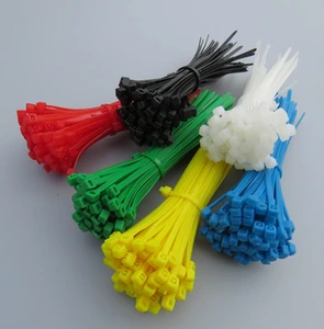Colorful Plastic Cable Ties Assorted Sizes for Wire Management and Organization
