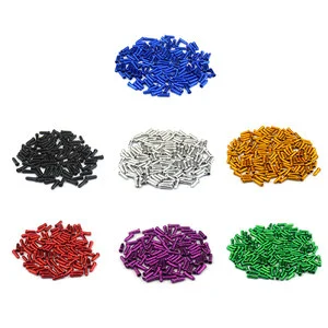 Aluminum Alloy Cycling Supplies MTB Bike Brake Cable Tips & Crimps Derailleur Shift Cable End Caps for Bicycles
