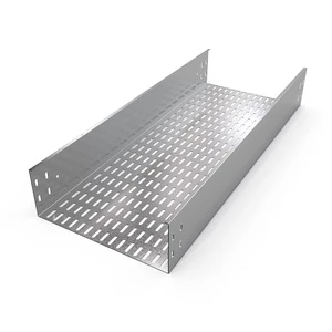 150*400mm Perfprated Cable Tray Slotted Hot Dip Galvanized Steel Cable Tray Manufacturer ISO9001