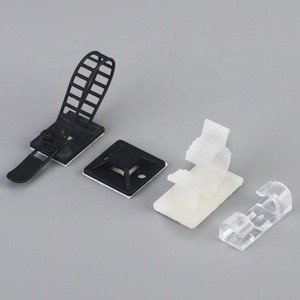 3 M Self-adhesive Adjustable Cable Tie Mount Clips Cable Management Clips Wire Organizer Wire Holder Desktop Fixed Seat Clasp