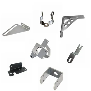Custom Metal Brackets Mounting Hardware L/U/Triangle Shaped Stainless Steel Stamped Formed Components CNC Machined