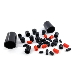 Small Vinyl End Caps Mini PVC Caps for Wire & Cable Ends Electrical Insulation & Dust Protection Black & Red