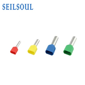 Double Wire Tubular Cold-Pressed Insulated Copper Terminal Cable End Caps-Low/High Voltage Waterproof