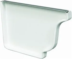 Gutter End Caps Aluminum Galvanized Steel Rain Gutter End Caps For Residential Commercial Roof Gutter System Accessories