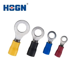 HOGN Automotive Brass Pre-Insulated Ring Terminals Cable End Caps Brass Plated 230V Connector China Zhejiang