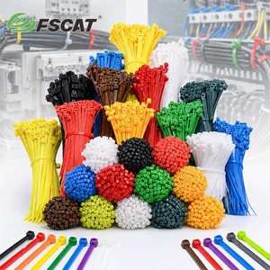 Color Nylon 66 3.6x250mm 10 Inch Custom Label Zip Cable Tie for Importers and Wholesalers Cable Ties