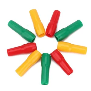 Soft Silicone Insulation Sleeving Rubber End Cap V1.25~V630 for Electric Terminal Cable Lugs PVC Vinyl Wire End Caps