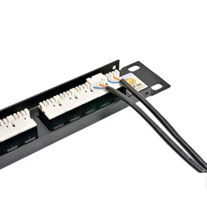 Factory 19 inch 1U Voice Patch Panel Cat3 25 Ports 50 Port Krone IDC RJ11 Voice Patch Panel