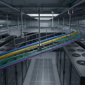 HUAPENG Carbon Steel Wire Mesh Cable Tray Galvanized with Excellent Heat Dissipation Properties Wire Mesh Cable Tray
