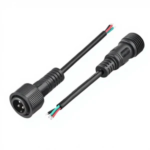 Customized Rated M15 Electric Wire Connectors Copper Nylon 2 3 Cores Female/Male Waterproof Electrical Cable Connectors PC