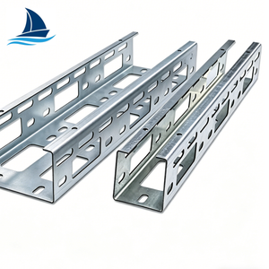 Perforated Cable Tray Galvanized Steel Floor Cable Tray for Warehouse Cable Organization