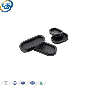 Longcheng Custom Rubber Grommet Cutting For Electrical Panel Equipment Wire Outlet Ring Cable Hole Seal Custom Color Hardness