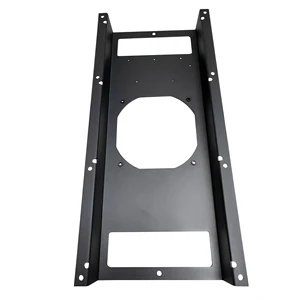 OEM Custom Precision Sheet Metal Fabrication Aluminum Powder Coated ISO9001 Certified Mounting Bracket With For Nuts