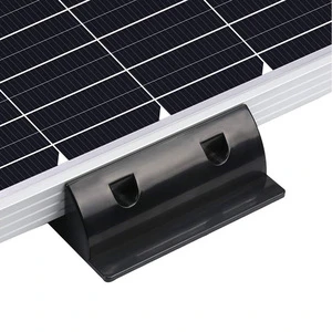 High Adhesion RV Solar Panel Corner Bracket Heavy Duty ABS Plastic Glue-On Mount for Tear Drop Travel Trailers