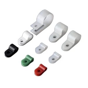 Nylon R Type Cable Clip Cable Organizer Clip Wire Clips Plastic Nylon Cable Clamp