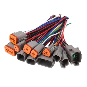 Customizable Wire Harness DT04-6S DT06-4P 4P Connector Amphenol Molding Connector AT04-6S AT04-6P Over Mold Cable Assembly