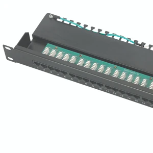 Cat3 UTP Unshielded Networking 50 Port 1U 19 Inch Rack Mount 110 IDC RJ45 Voice Telephone Patch Panel