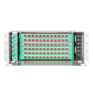 48 Core ODF 19 Inch Fiber Optic Patch Panel Optical Distribution Frame with Splice Box for FTTH FTTB FTTX