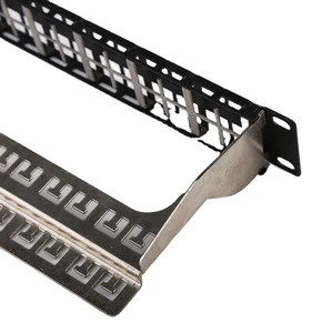 48port Shielded Blank Patch Panel 19inch Unloaded Empty Patch Panel Wallmount Rackmount Patch Panel
