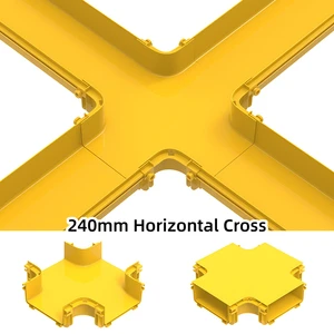 Horizontal Cross of 240mm Fiber Cable Tray with High Capacity