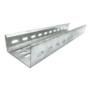 Hot Sale Perforated Galvanized Cable Tray Metal Cable Trunking In-Stock Electrical Wire Tray