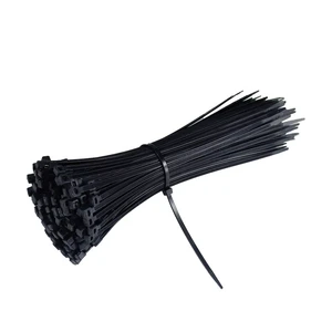 CNAOM Nylon Cable Tie PA6 PA66 100mm 120mm 150mm 200mm 250mm Self-locking Reusable Plastic Nylon Cable Ties Zip Tie