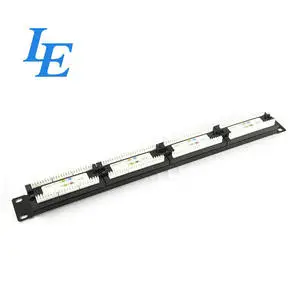 LE 24 Port Cat6 Patch Panel with RJ45 Keystone Jack Networking Accessories