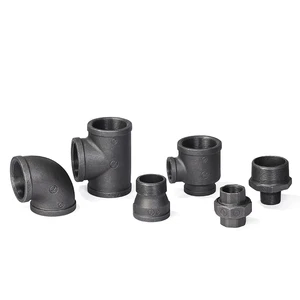 Pipe Fittings Steel Female and Male Thread Cast Iron Uk Plumbing Black Flange Water Pipe Fittings