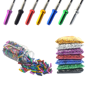 Hengtu Multi-color Cable End Caps | Universal Aluminium Alloy Seals Brake/Shift Cables 12*3mm Customizable Packaging China